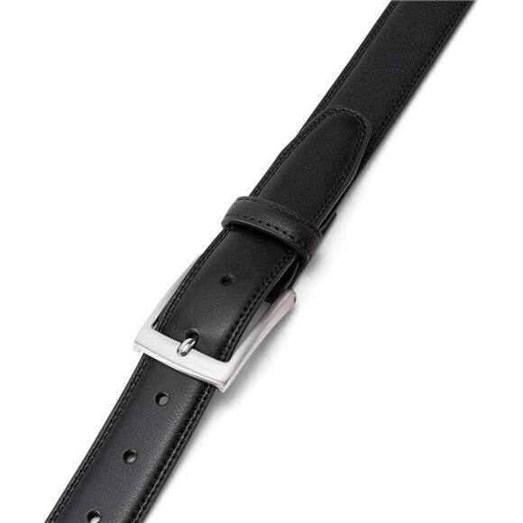 Men's Genuine Leather Dress Belt Classic Formal Casual Work Waist Accessory - Picture 3 of 7